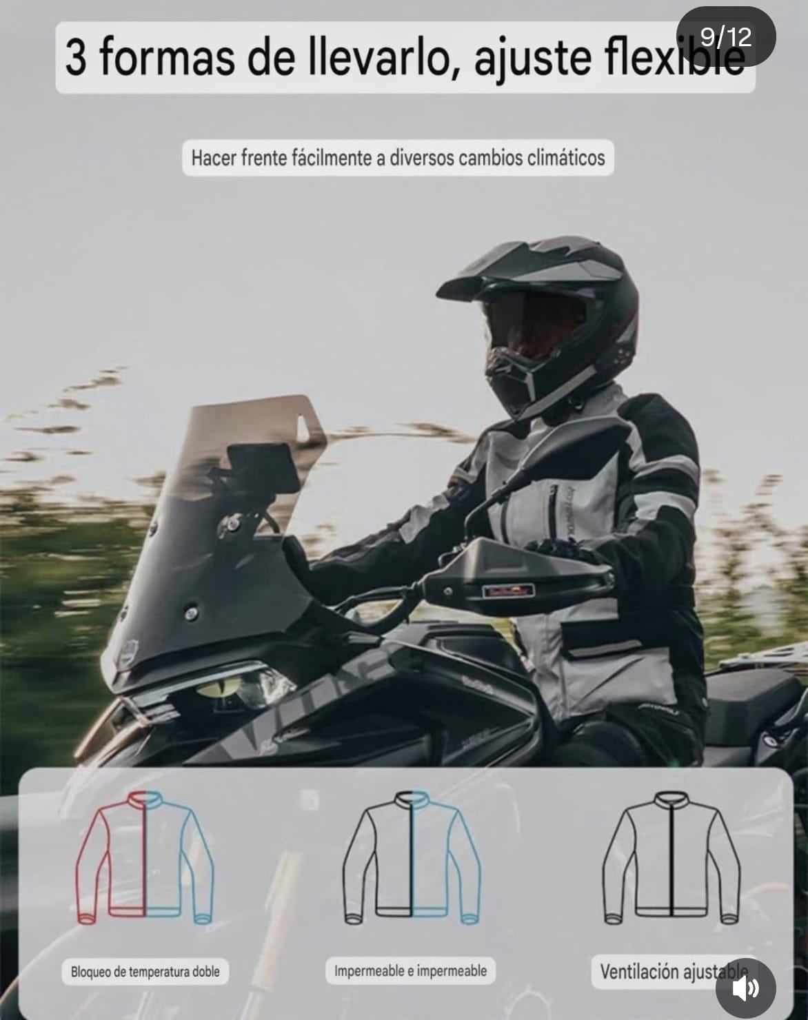 Campera Adventure 4 estaciones motowolf MDL0524 - Image 11