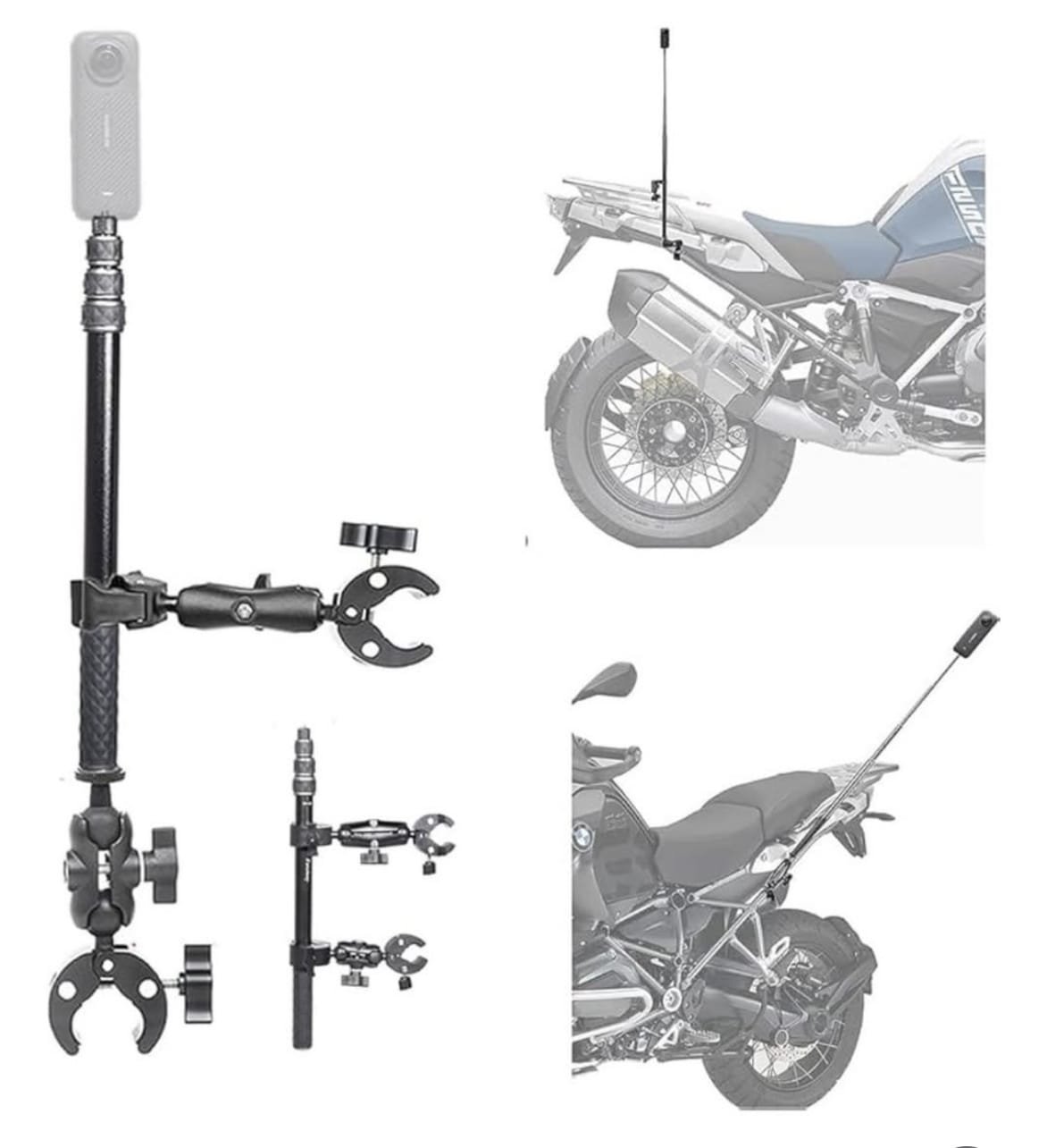 Kit de moto para cámara Insta360 Y Gopro Con Barra Invisible - Image 6