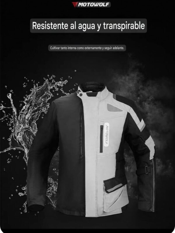 Campera Adventure 4 estaciones motowolf MDL0524 - Image 3