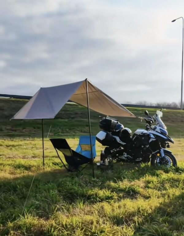 Toldo moto viajero protector para camping - Image 3