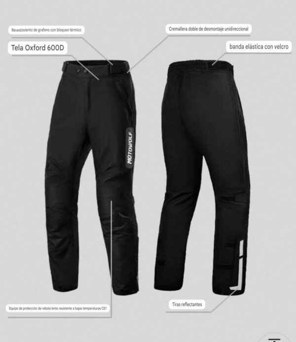 Pantalón Liberación rápida Motowolf - Image 2