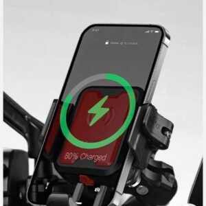 soporte de celulares motowolf con carga Inalambrica