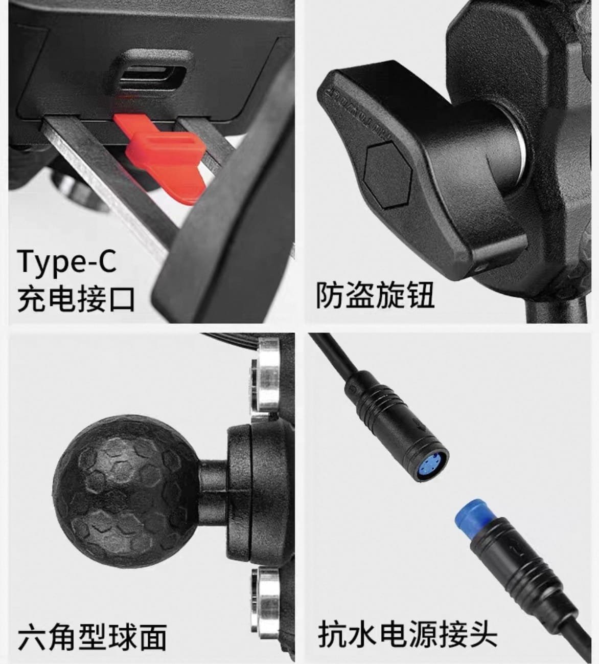 soporte de celulares motowolf con carga Inalambrica - Image 5