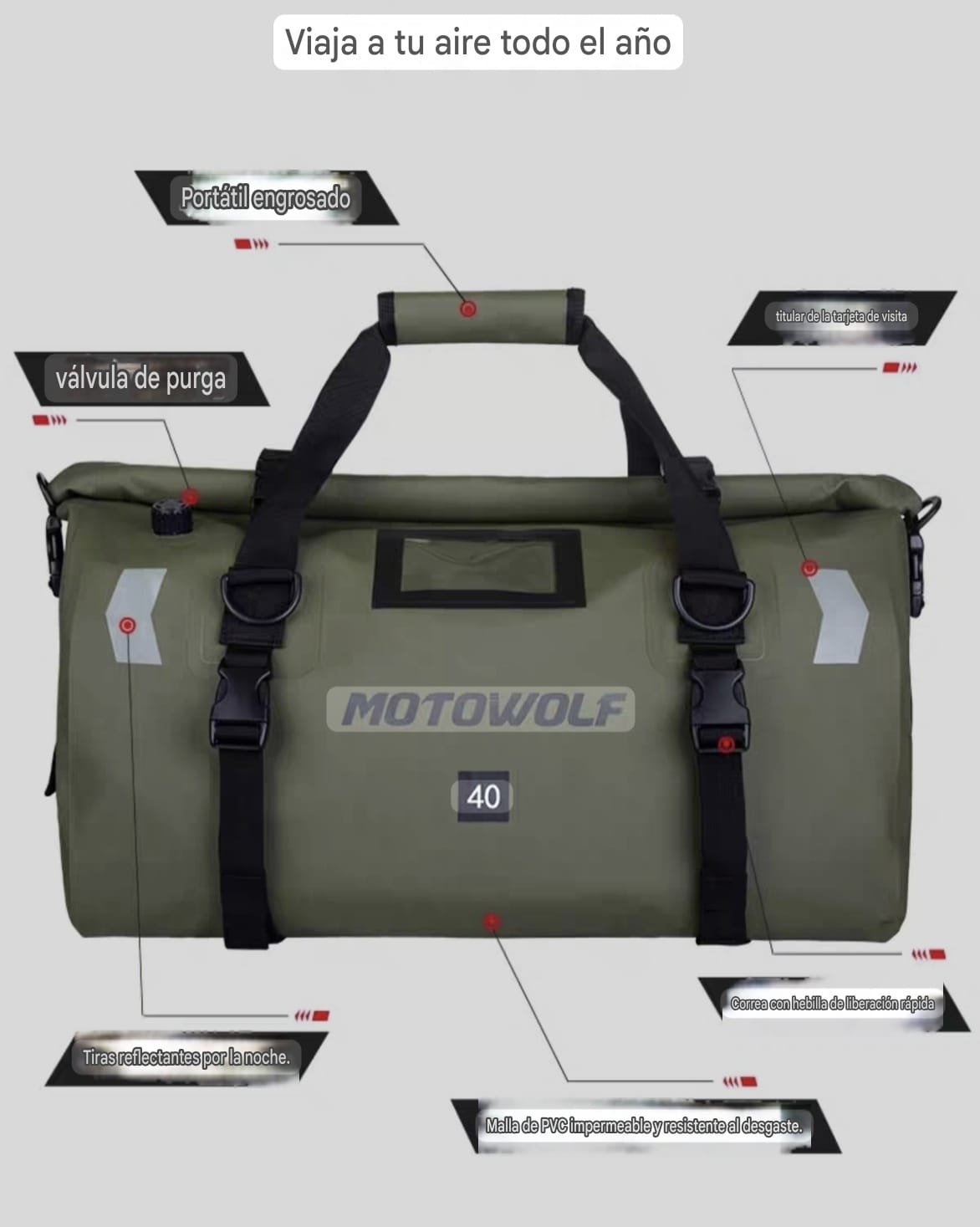 Bolso estanco Motowolf - Image 4