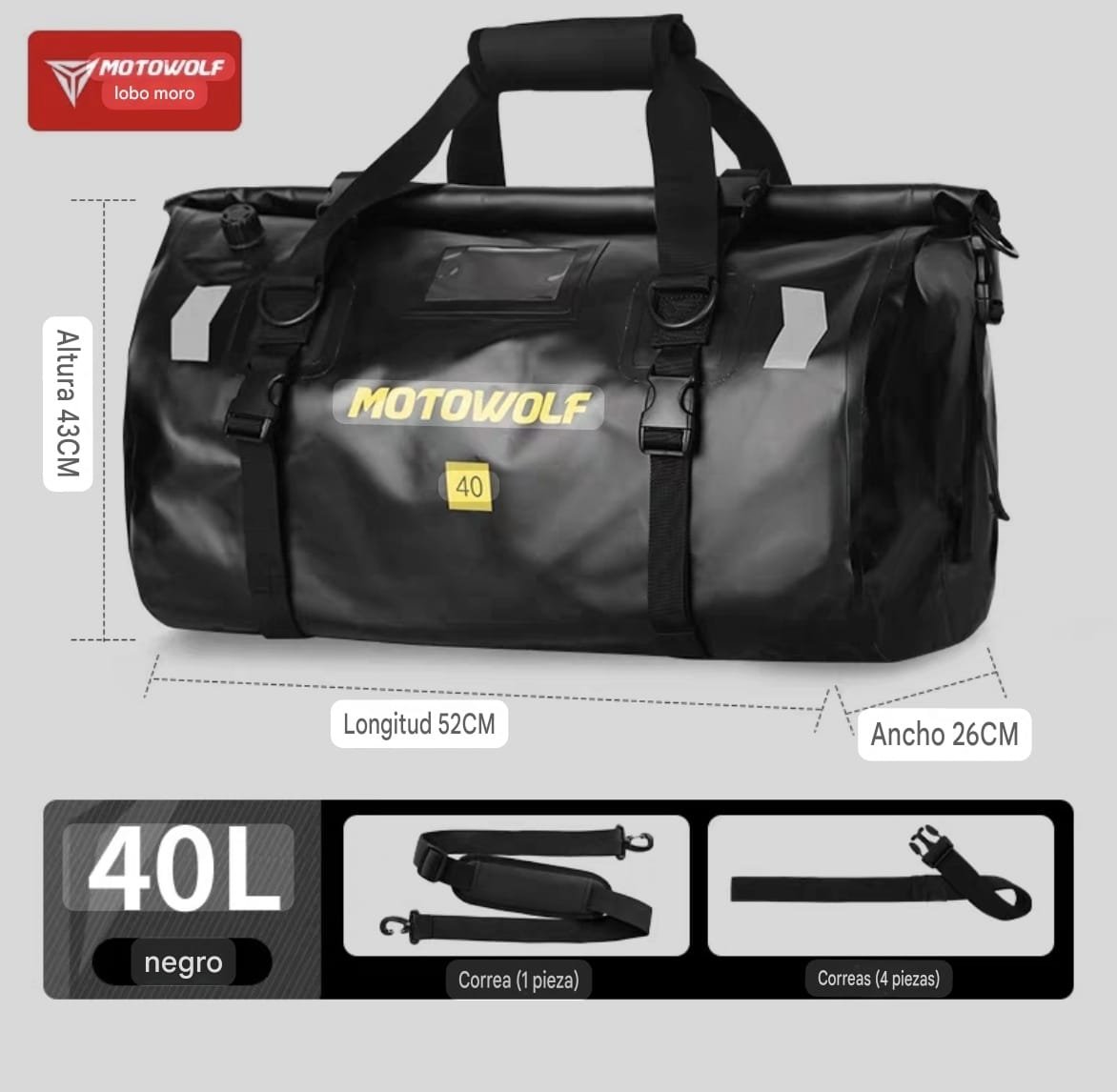 Bolso estanco Motowolf