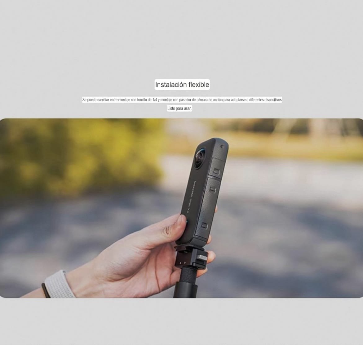 Soporte de liberacion rapida para camara de accion GoPro o insta 360 - Image 2