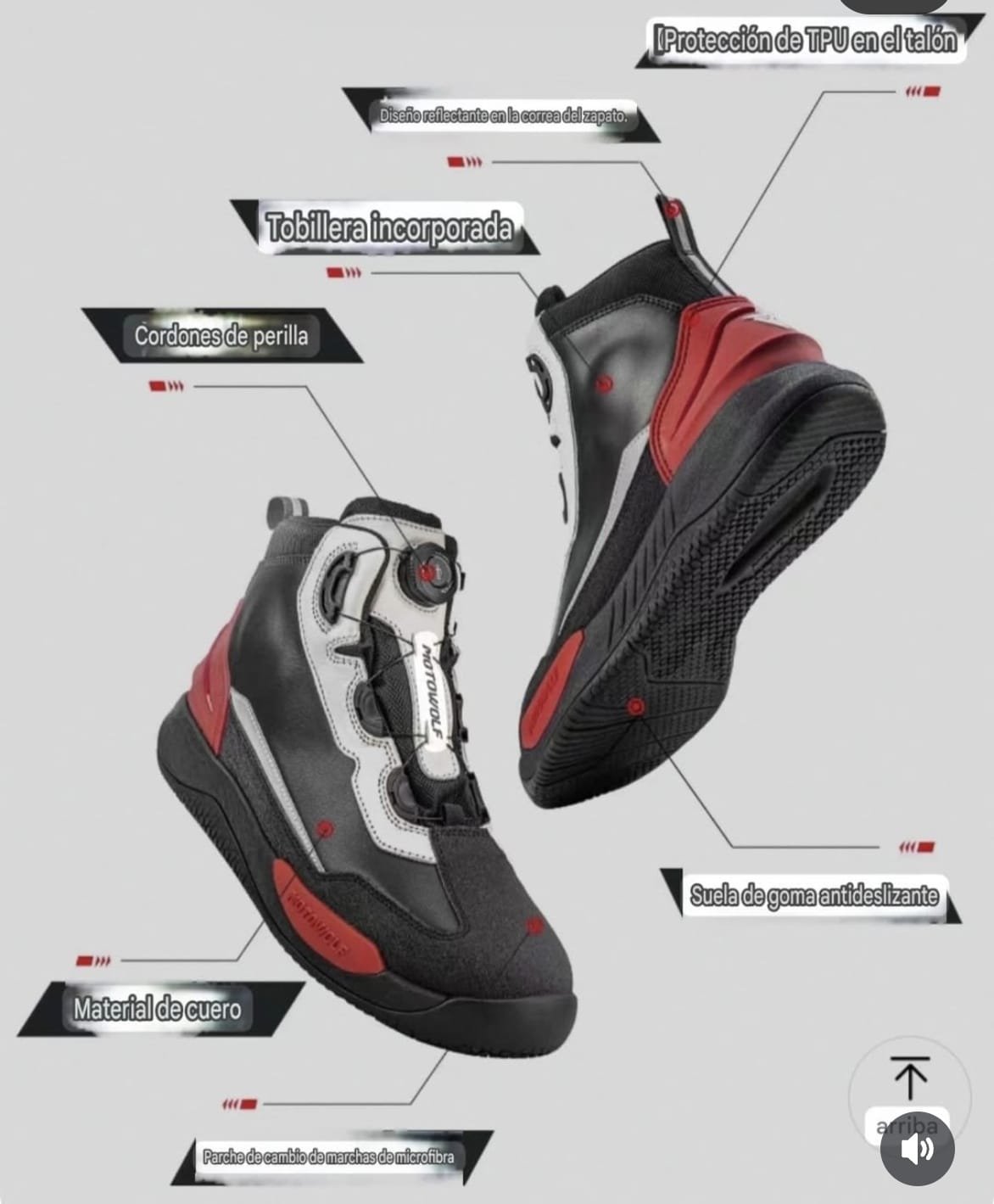 Botas SH1 motowolf cuero - Image 9