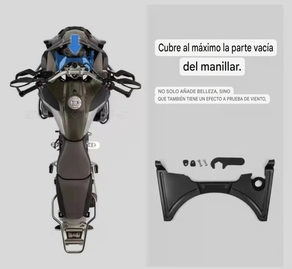 placa deflectora aires BMW gs 1200 / adv gs 1250/ adv