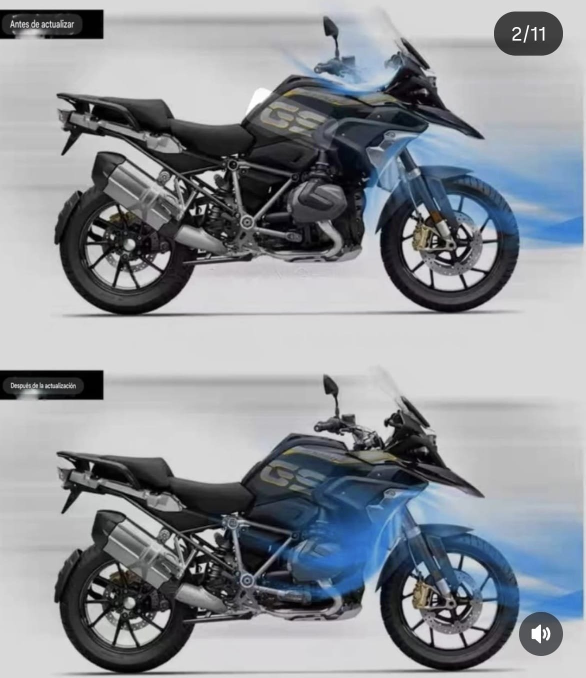 placa deflectora aires BMW gs 1200 / adv gs 1250/ adv - Image 5