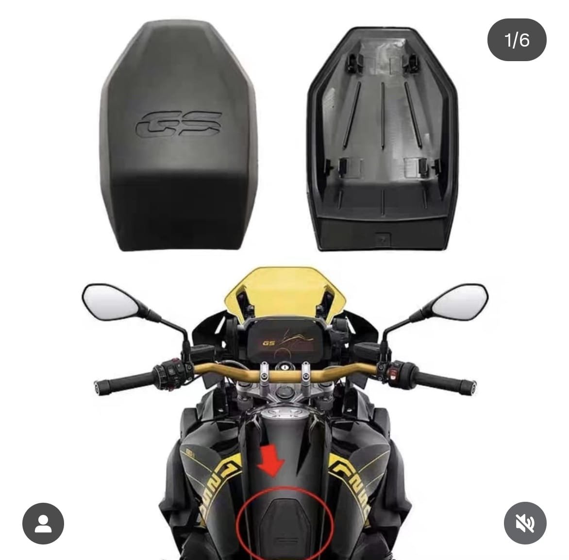 placa deflectora aires BMW gs 1200 / adv gs 1250/ adv - Image 2