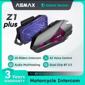 Intercomunicador Bluetooth para motocicleta ASMAX Z1 plus