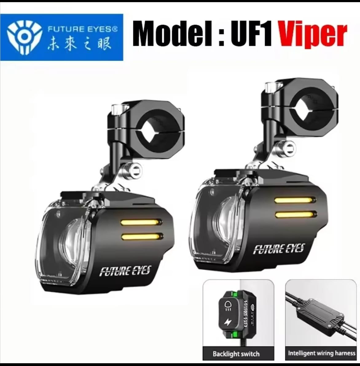 FUTURE EYES-faro auxiliar UF1 Viper 120W para motocicleta - Image 2