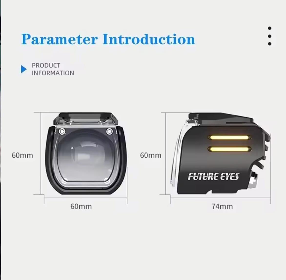 FUTURE EYES-faro auxiliar UF1 Viper 120W para motocicleta - Image 6