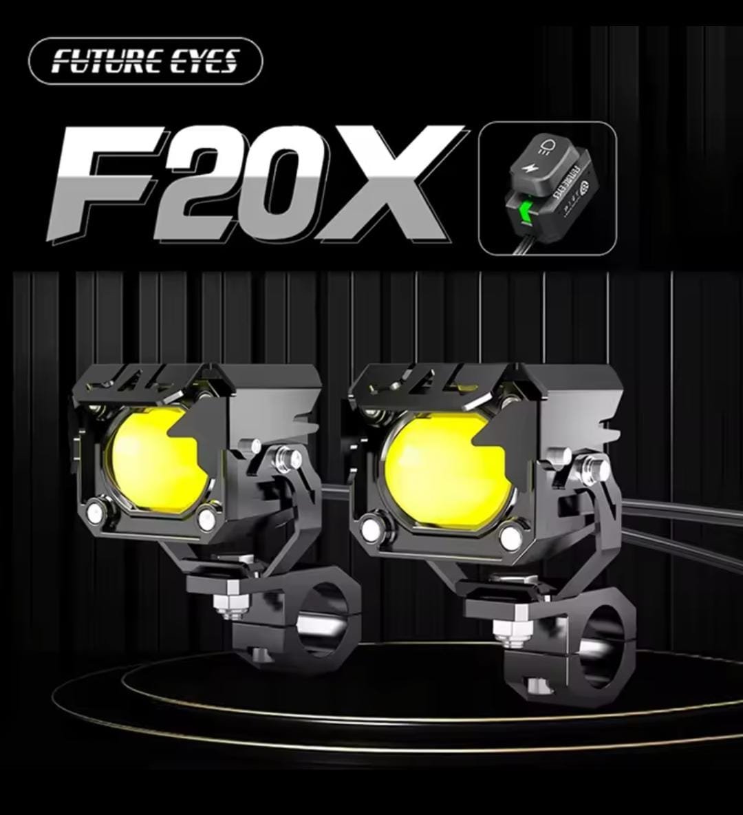 Future Eyes F20X 120W faro auxiliar para motocicleta - Image 2