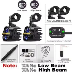 FUTURE EYES X80 faro auxiliar 120W LED foco auxiliar para motocicleta