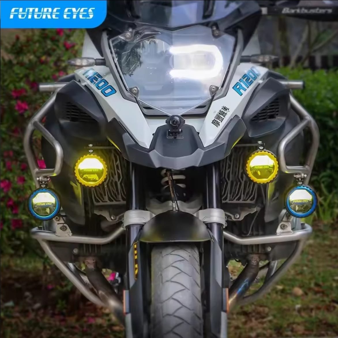 Future Eyes PL40 faro auxiliar 180W para motocicleta - Image 7