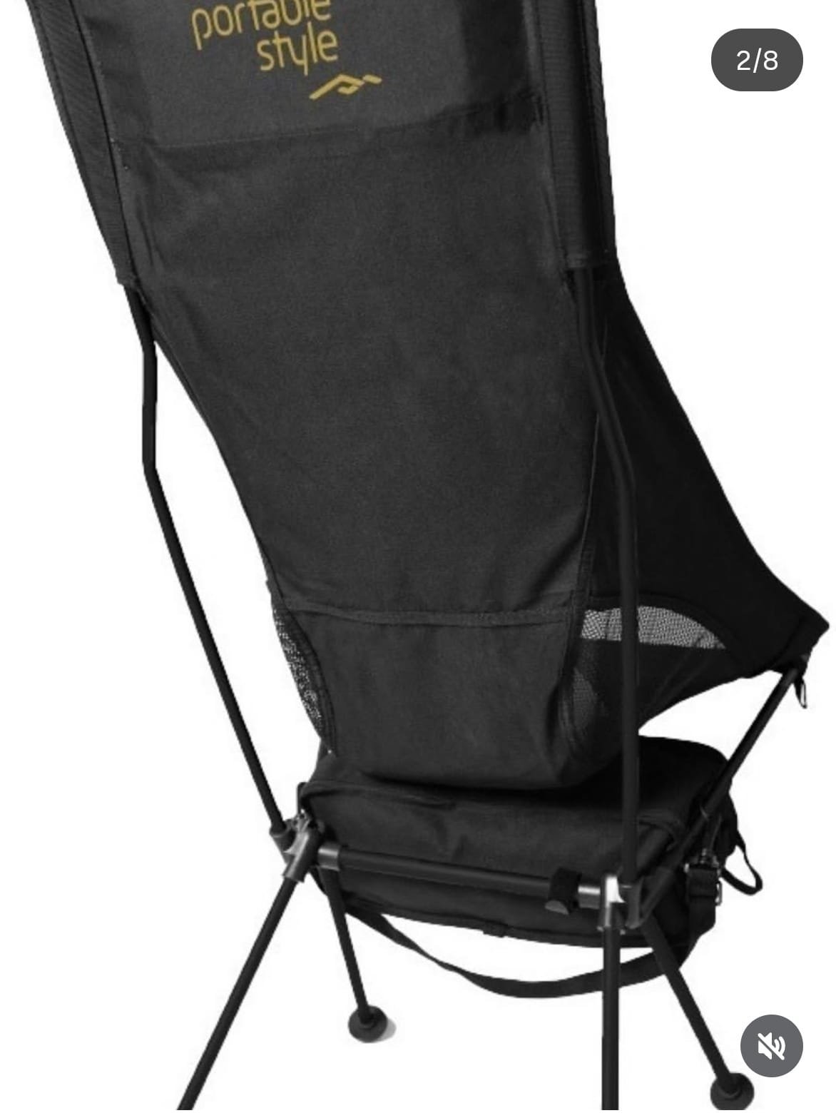 silla compacta plegable camping portatil playa viaje moto alto 1metro maximo soportado130kg - Image 4