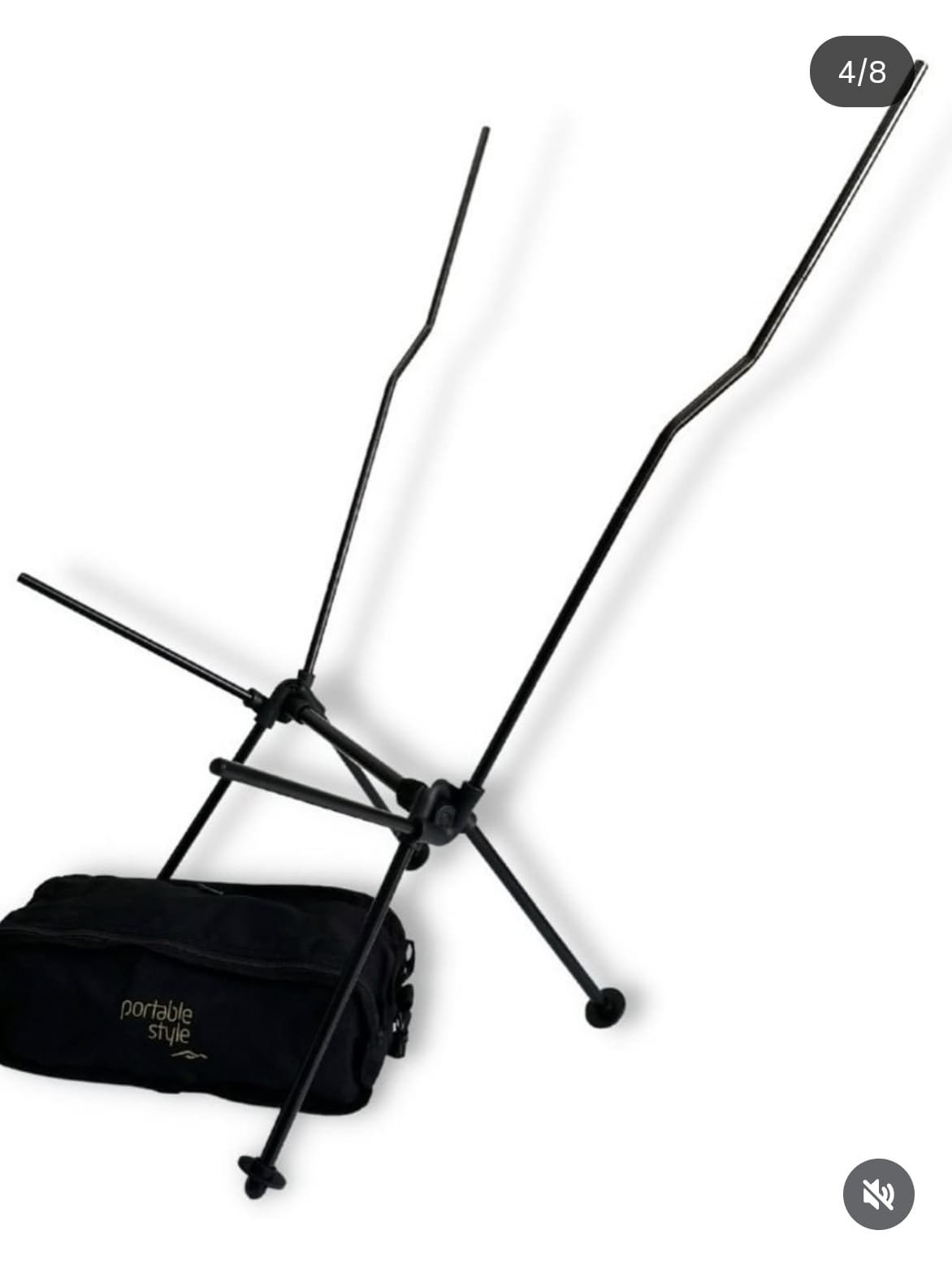 silla compacta plegable camping portatil playa viaje moto alto 1metro maximo soportado130kg - Image 6